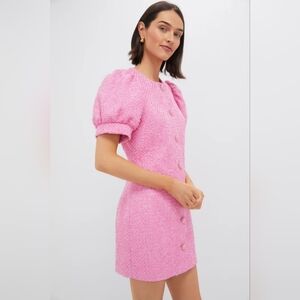NWT Hyacinth House Tweed Kit Mini Dress Size Medium in Pink Color by Tuckernuck
